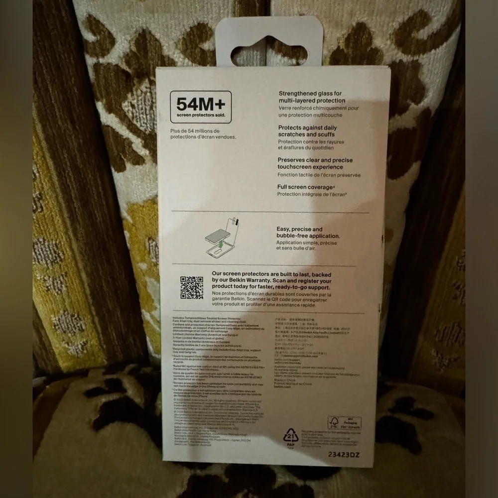 Belkin ScreenForce Tempered Screen Protector iPhone 15 Pro NEW!